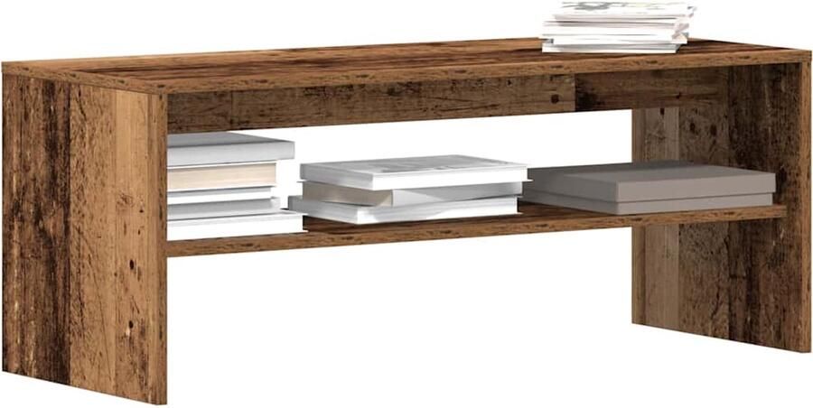 VidaXL Tv-meubel 100x40x40 cm oud houtkleurig Tv-meubel Houten Tv-kast Salontafel Media Kast Vintage Tv-stand