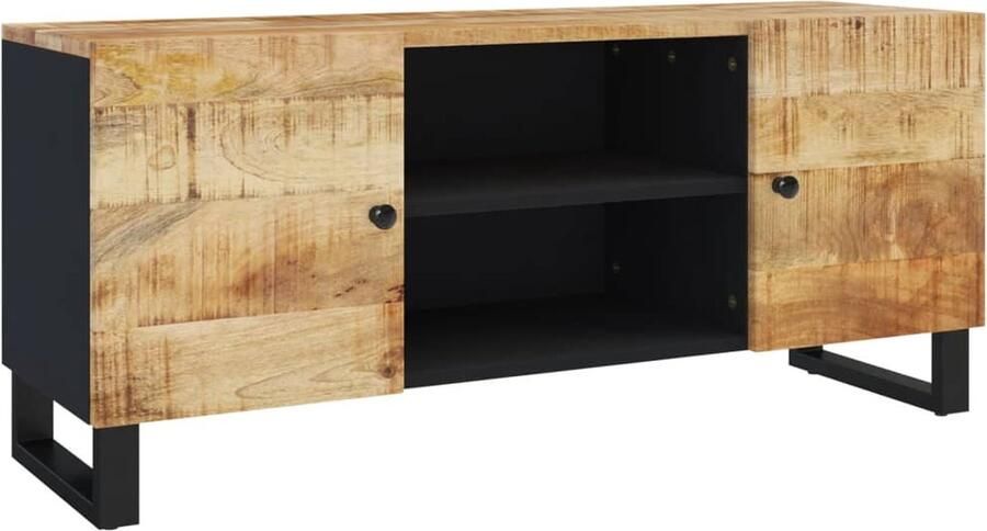 VidaXL -Tv-meubel-105x33x46cm-massief-mangohout - Foto 3