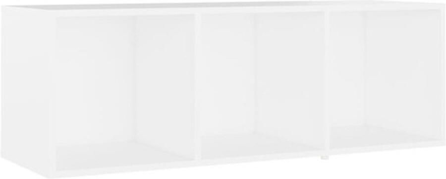 VidaXL Tv-meubel 107x35x37 cm bewerkt hout wit - Foto 2