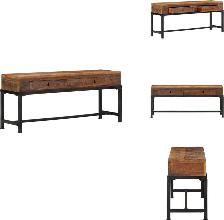 VidaXL -Tv-meubel-110x30x46-cm-massief-gerecycled-hout