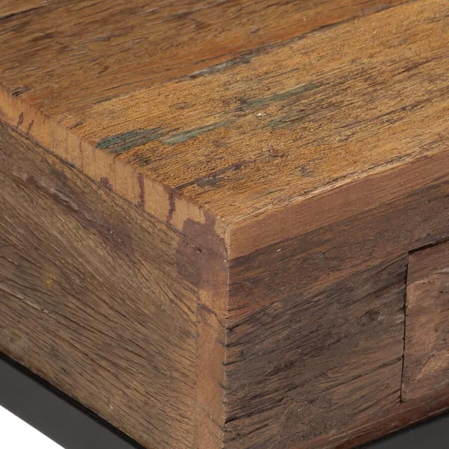 VidaXL Tv-meubel 110x30x46 cm Massief gerecycled hout Tv-meubel Houten Tv-meubel Tv Kast Meubels Woonkamer Meubilair Slaapkamer Meubilair Vintage Tv-stand Industriële Tv-tafel - Foto 2