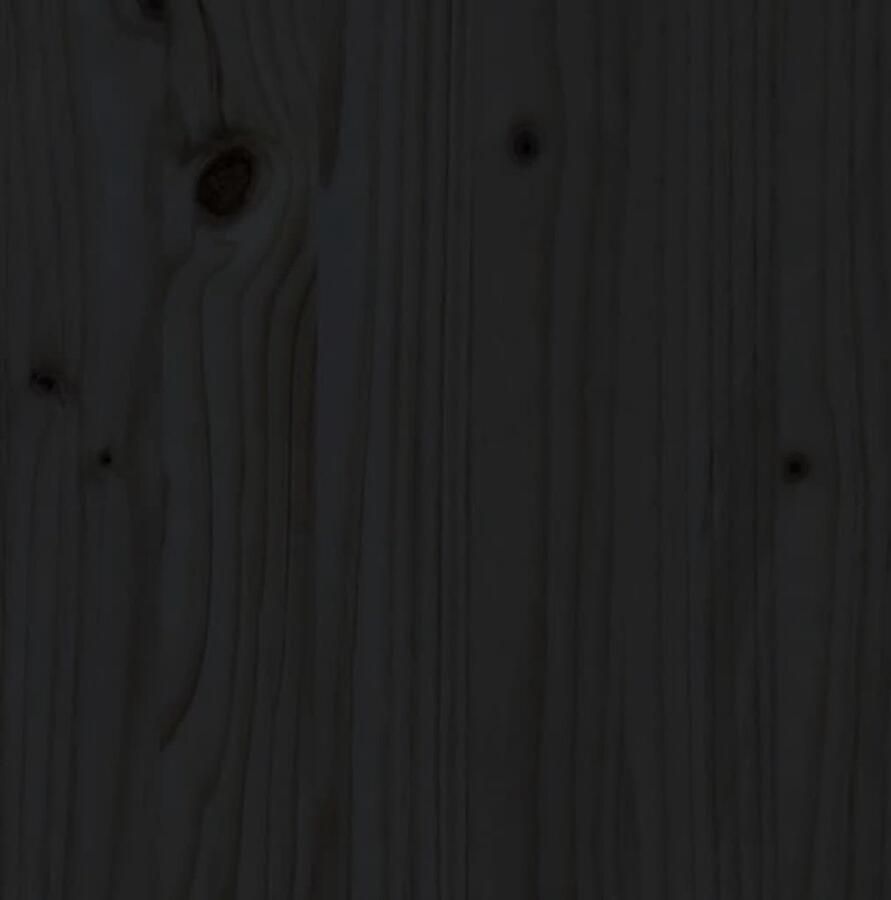 VidaXL Tv-meubel 110x35x40 5 cm Zwart Grenenhout Tv Kast Tv Meubels Houten Tv Kast Zwarte Tv Kast Grenoble Hout Salontafel Woonkamerdecoratie Opbergvakken Display Functioneel - Foto 2