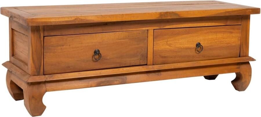 VidaXL -Tv-meubel-110x35x40-cm-massief-teakhout - Foto 2