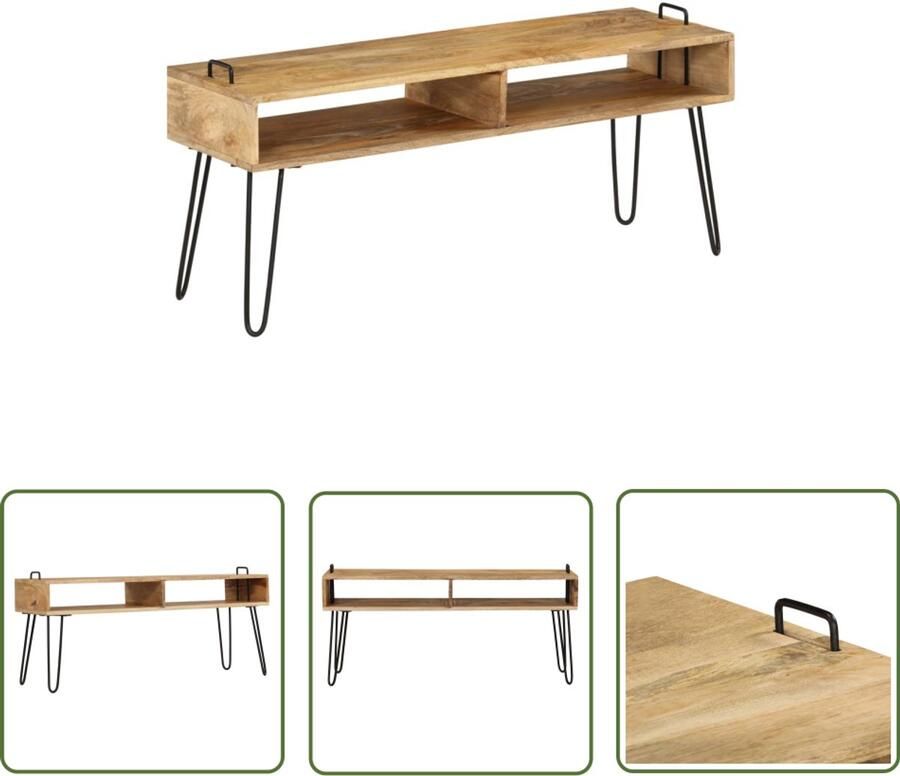 VidaXL -Tv-meubel-110x35x45-cm-massief-mangohout