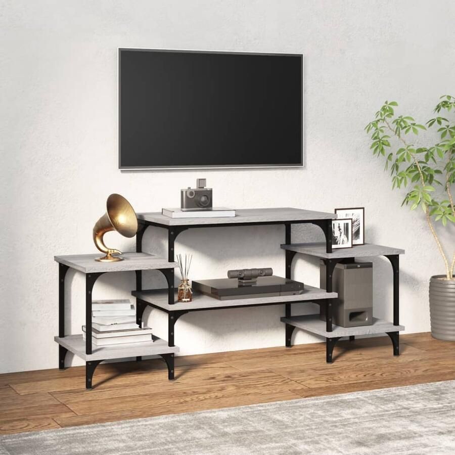 VidaXL Tv-meubel 117x35x52 cm Grijs Sonoma Eiken Tv Meubel Houten Tv Kast Tv Stand Salontafel Woonkamerdecoratie Grijze Tv Kast - Foto 2