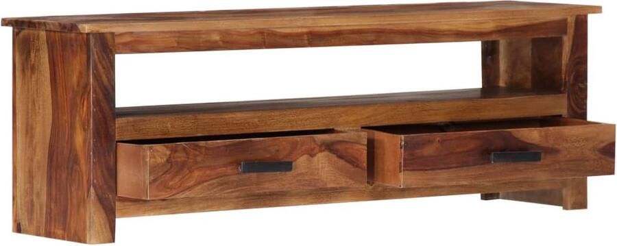VidaXL Tv-meubel 118x30x40 cm massief hout Tv-kast Houten Tv-stand Tv-meubel Salontafel Livingroom Furniture
