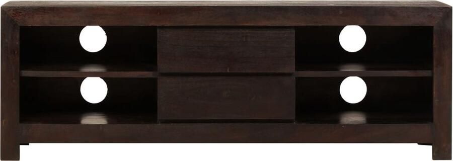 VidaXL Tv-meubel 120x30x40 cm massief acaciahout Tv-meubel Acacia Hout Donkere Kleur Opbergkast Dressoir