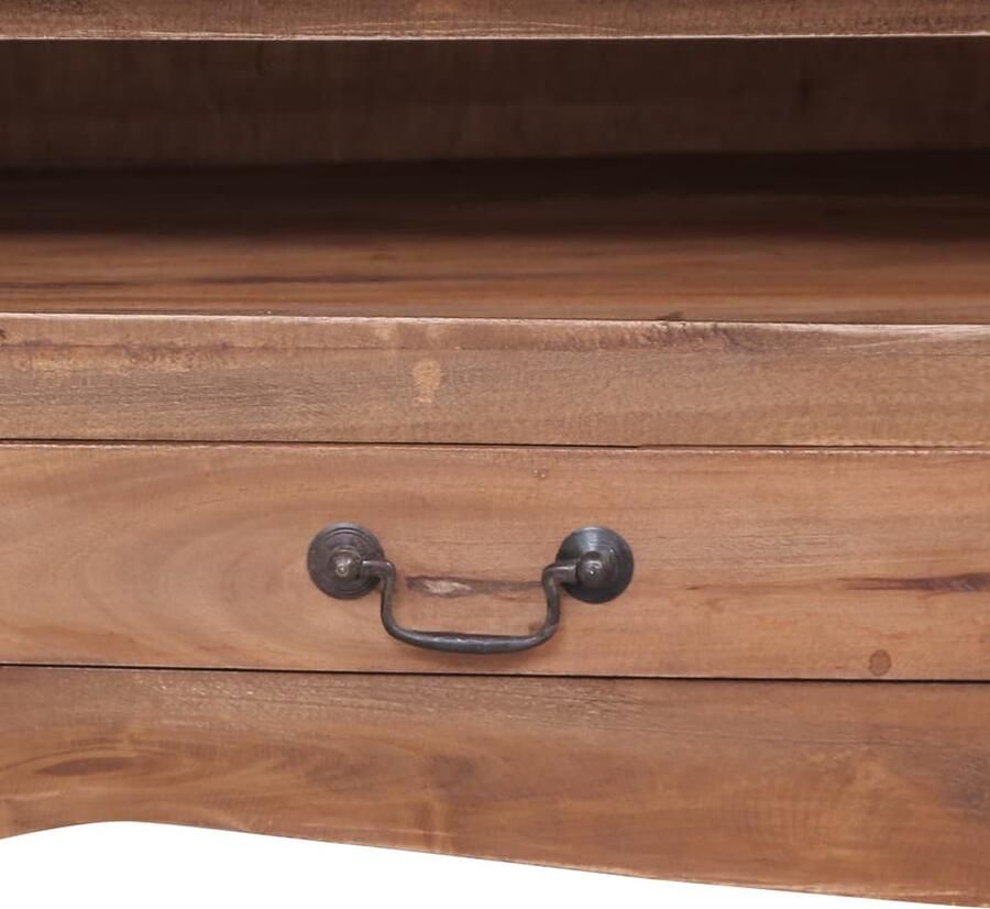 VidaXL -Tv-meubel-120x30x40-cm-massief-gerecycled-hout-zwart