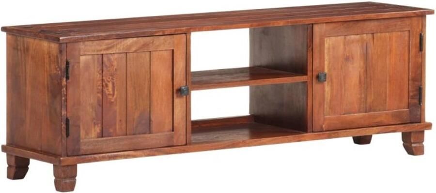 VidaXL -Tv-meubel-120x30x41-cm-massief-acaciahout-honingbruin - Foto 2