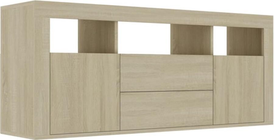 VidaXL -Tv-meubel-120x30x50-cm-bewerkt-hout-sonoma-eikenkleurig - Foto 3