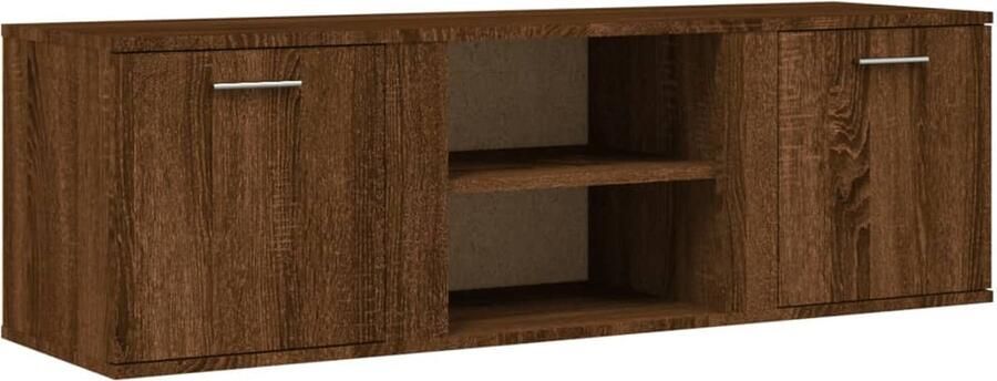 VidaXL -Tv-meubel-120x34x37-cm-bewerkt-hout-bruineikenkleurig - Foto 4