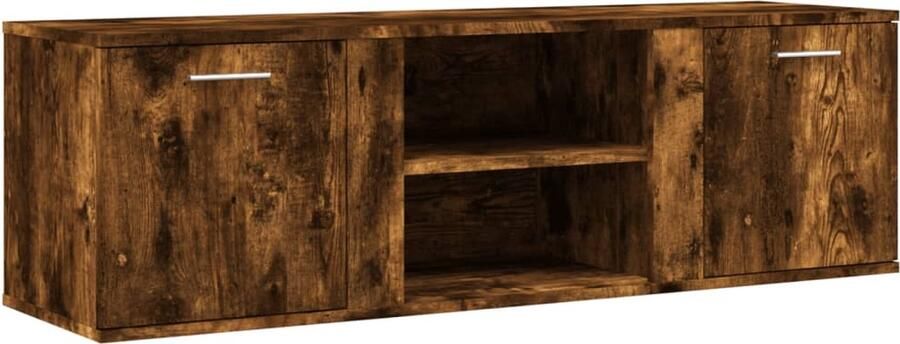 VidaXL -Tv-meubel-120x34x37-cm-bewerkt-hout-gerookt-eikenkleurig - Foto 4