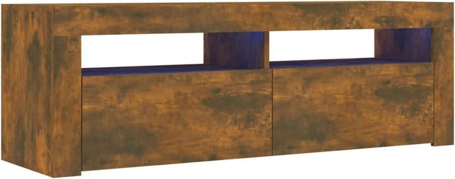 VidaXL Tv-meubel 120x35x40 cm Sonoma eiken LED Tv-meubel Salontafel Media Kast Led Verlichting Bruine Meubelen Houten Meubilair Modern Tv-meubel Decoratief Tv-meubel Televisiecase - Foto 2