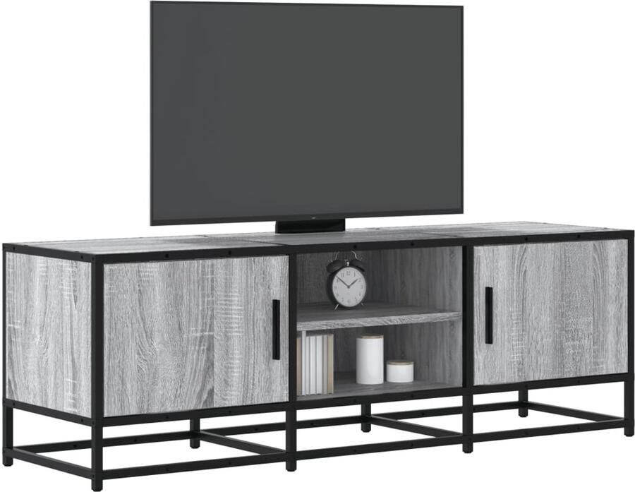 VidaXL Tv-meubel 120x35x41 cm Grijs Sonoma Eiken Tv Meubel Tv Kast Salontafel Houten Tv Meubel Grijze Tv Kast