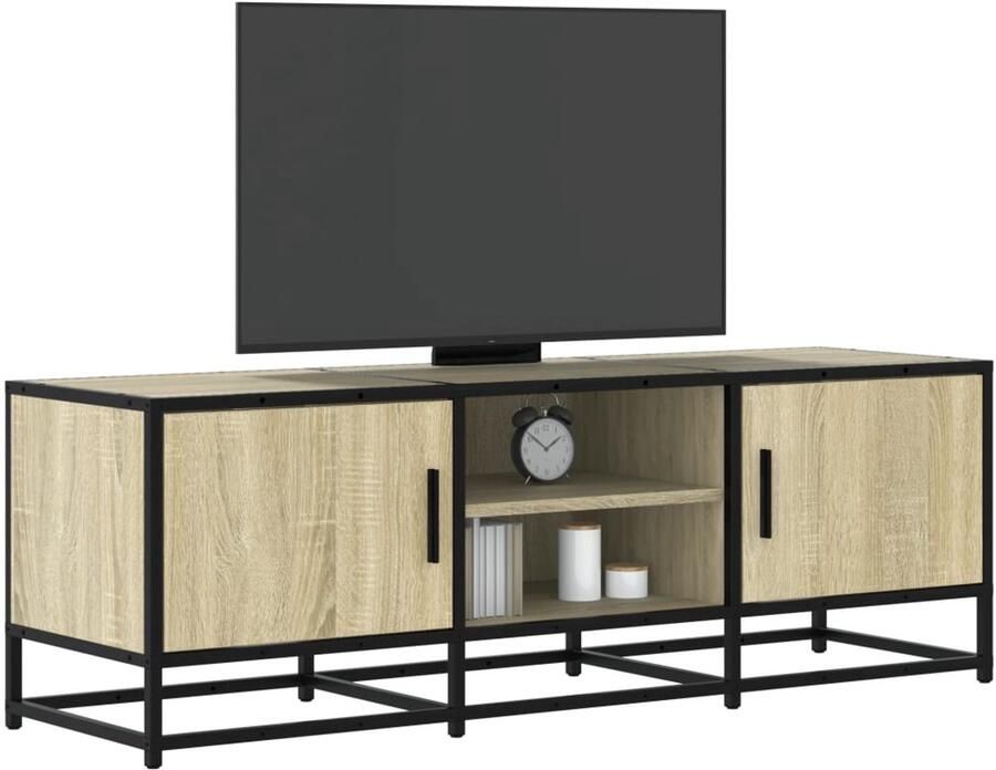 VidaXL Tv-meubel 120x35x41 cm Sonoma eikenkleur Tv Meubel Tv Kast Salontafel Houten Tv Stand Media Kast