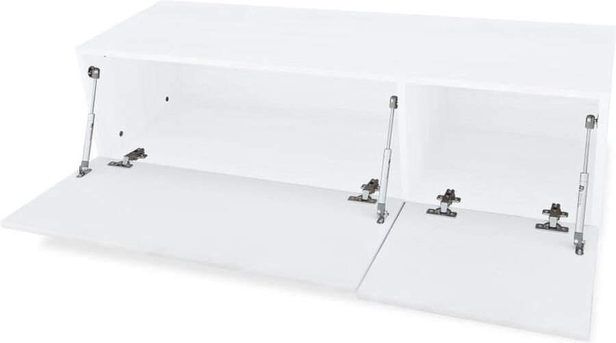 VidaXL Tv-meubel 120x40x34 cm Hoogglans Wit Tv-kast Hfi-kast Media Kast Witte Tv-kast Modern Tv-standaard