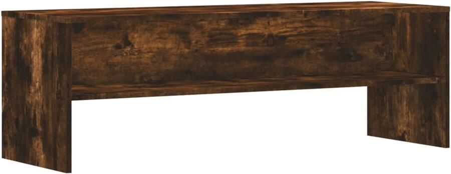 The Living Store vidaXL Salontafel Tv Meubel Tv-meubel 120x40x40 cm bewerkt hout gerookt eikenkleurig Houten Tv Kast Bruine Tv Bank Media Kast - Foto 2