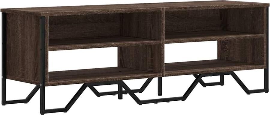 VidaXL Tv-meubel 122x34x41 cm bewerkt hout bruin eikenkleurig
