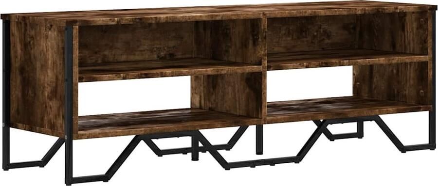 VidaXL Tv-meubel 122x34x41 cm bewerkt hout gerookt eikenkleurig