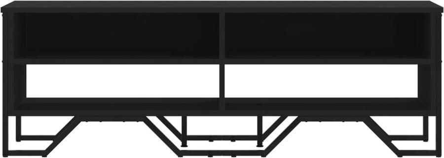 VidaXL Tv-meubel 122x34x41 cm bewerkt hout zwart - Foto 2