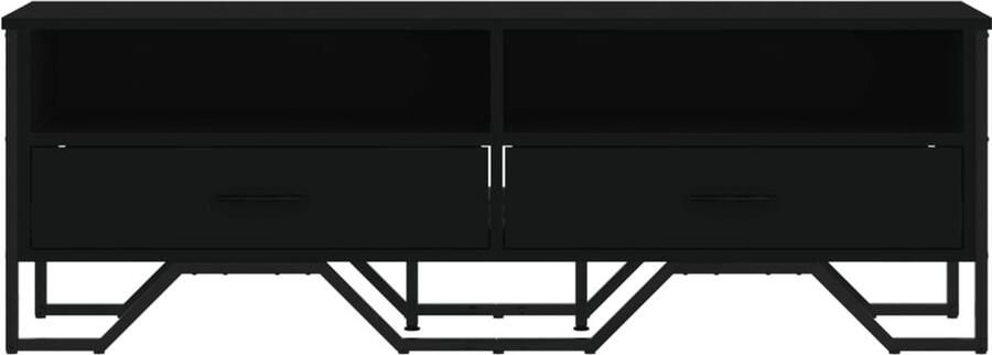 VidaXL Tv-meubel 122x34x41 cm bewerkt hout zwart - Foto 2