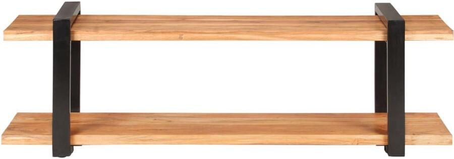 VidaXL Tv-meubel 130x40x40 cm Massief Acaciahout Tv-kast Industrieel Design Houten Tv-kast Acacia Hout Massief Hout Vintage Meubilair Living Room Decor Entertainment Center Media Stand Televisie Tafel Bruine Tv-kast