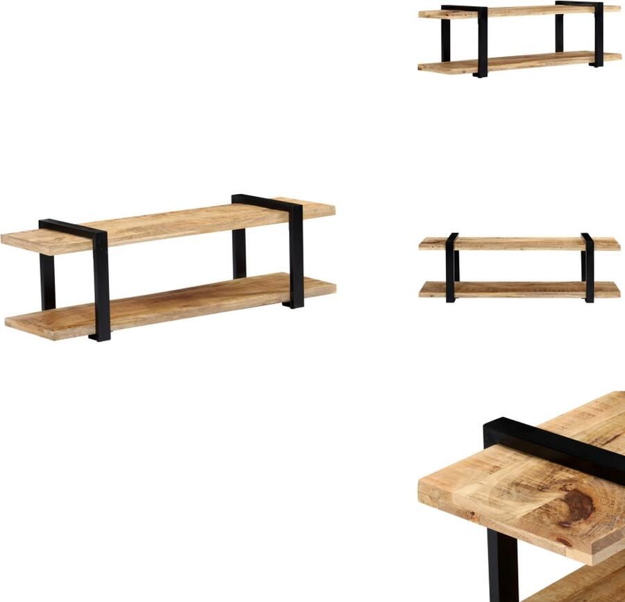 VidaXL Tv-kast Tv-kasten Tv-standaard Tv-standaarden Tv-meubel 130x40x40 cm massief mangohout