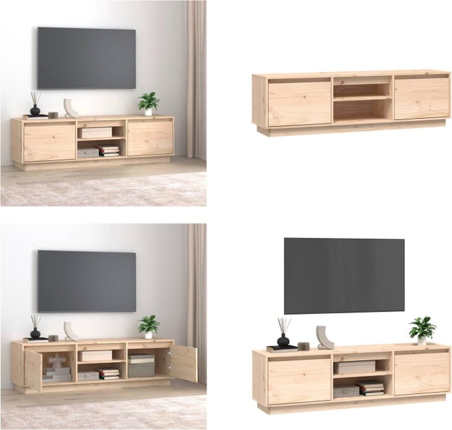 VidaXL -Tv-meubel-140x35x40-cm-massief-grenenhout