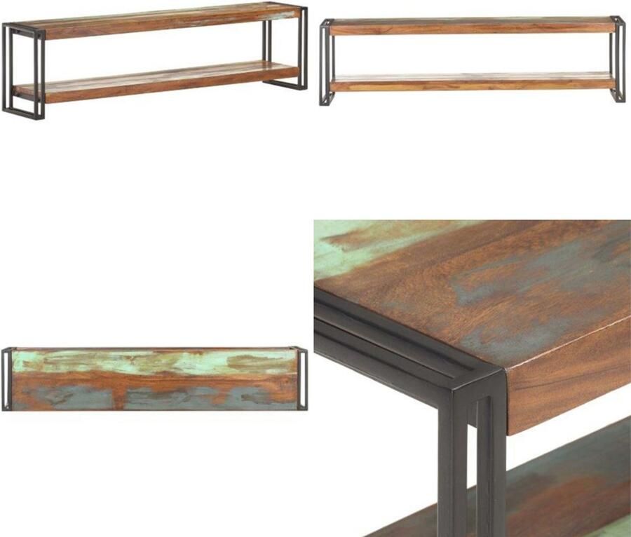 VidaXL Tv-meubel 150x30x40 cm massief gerecycled hout Tv-kast Tv-kasten Televisiekast Televisiekasten