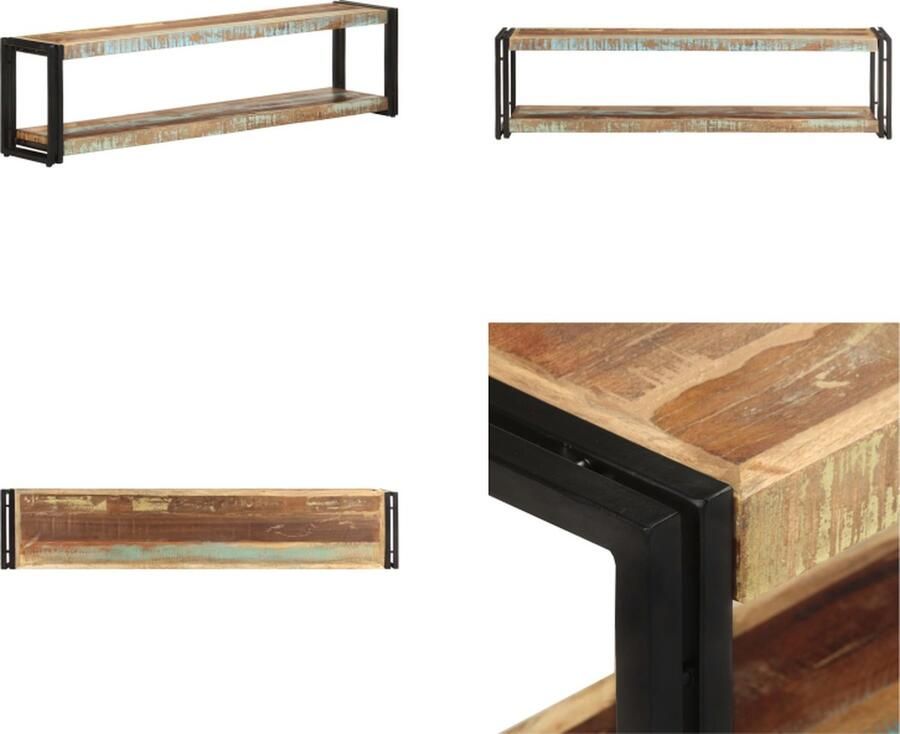 VidaXL Tv-meubel 150x30x40 cm massief gerecycled hout Tv-kast Tv-kasten Tv-standaard Tv-standaarden