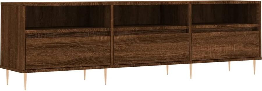 VidaXL -Tv-meubel-150x30x44 5-cm-bewerkt-hout-bruineikenkleurig - Foto 6