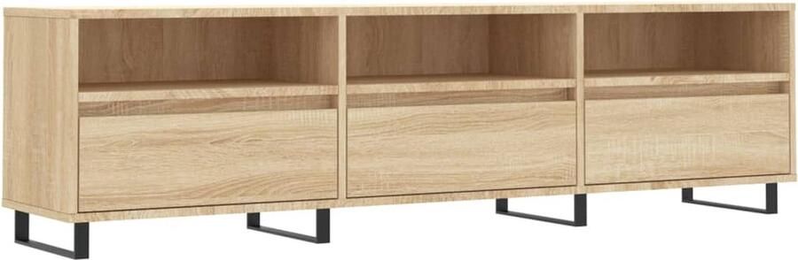 VidaXL -Tv-meubel-150x30x44 5-cm-bewerkt-hout-sonoma-eikenkleurig - Foto 2