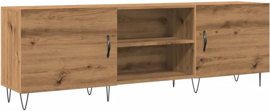 VidaXL Tv-meubel 150x30x50 cm Artisanaal Eiken Tv-meubel Tv-meubelen Tv Kast Opbergkast