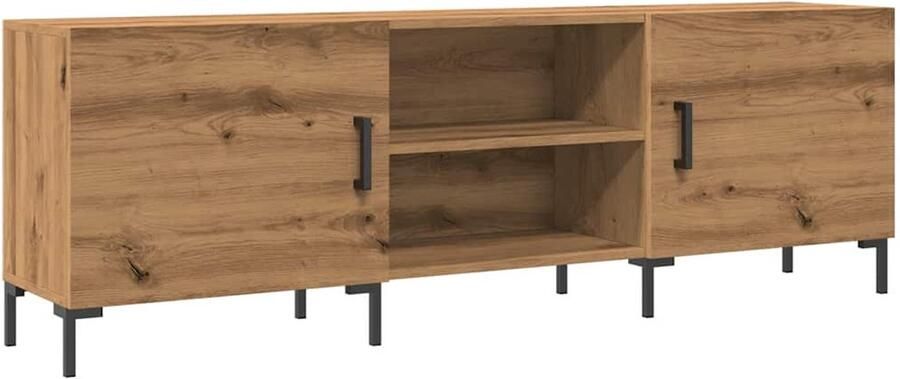 VidaXL Tv-meubel 150x30x50 cm Artisanaal Eikenkleurig Tv-meubel Tv-meubelen Tv Kast Opbergkast