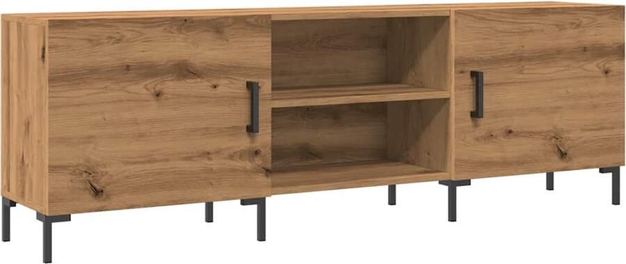 VidaXL Tv-meubel 150x30x50 cm bewerkt hout artisanaal eikenkleurig