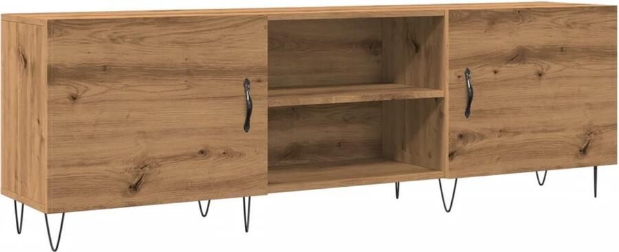 VidaXL Tv-meubel 150x30x50 cm bewerkt hout artisanaal eikenkleurig