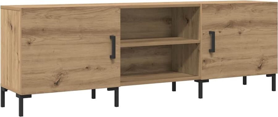 VidaXL Tv-meubel 150x30x50 cm bewerkt hout artisanaal eikenkleurig