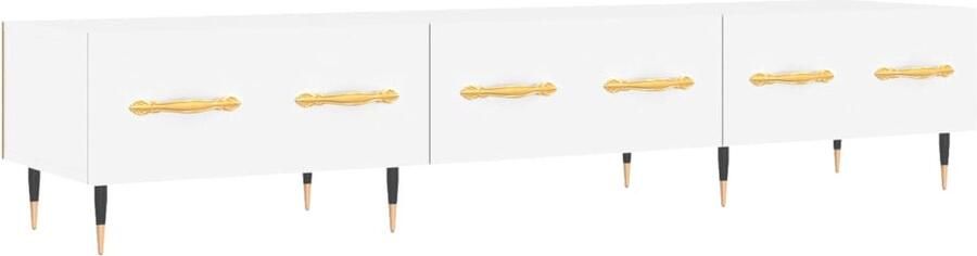 VidaXL -Tv-meubel-150x36x30-cm-bewerkt-hout-wit - Foto 7