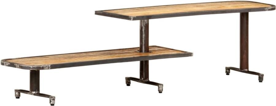 VidaXL Tv-meubel 160x30x40 cm Massief mangohout Tv-kast Mangohout Industrieel Meubilair Woonaccessoires