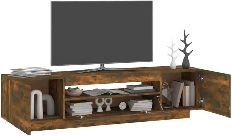 VidaXL Tv-meubel 160x35x40 cm Grijs Sonoma Eiken TV Meubel Tv Kasten Led Tv Meubelen Grijze Tv Bank Houten Tv Kast Salontafel Woonkamer Decoratie - Foto 2