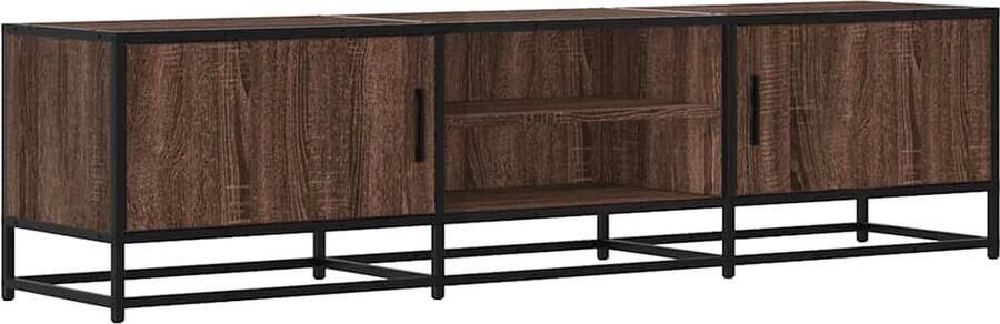 VidaXL Tv-meubel 160x35x41 cm Bruin eikenlook Tv-meubel Tv-meubelen Tv Kast Opbergkast