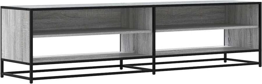 VidaXL Tv-meubel 180 5x40x46 cm bewerkt hout grijs sonoma eikenkleurig