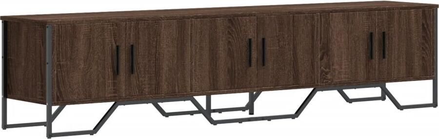 VidaXL Tv-meubel 180x34x41 cm bewerkt hout bruin eikenkleurig