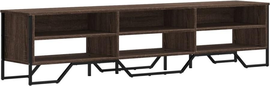 VidaXL Tv-meubel 180x34x41 cm bewerkt hout bruin eikenkleurig