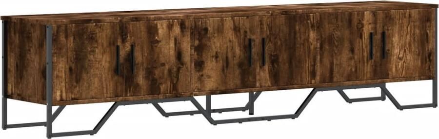 VidaXL Tv-meubel 180x34x41 cm bewerkt hout gerookt eikenkleurig
