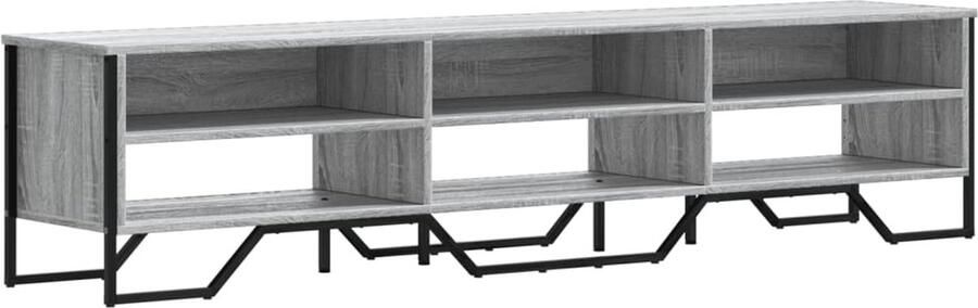 VidaXL Tv-meubel 180 cm Grijs Sonoma Eiken Tv Kast Salontafel Mediastand Houten Tv-meubel Grijze Tv-kast