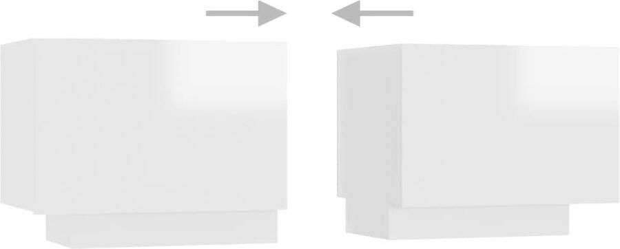 VidaXL Tv-meubel 180x35x40 cm Hoogglans wit Tv-meubel Houten Tv-meubel Led Tv-meubel Rgb Led Tv-meubel Witte Tv-meubel Modern Tv-meubel Salontafel Media Kast - Foto 3