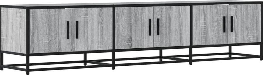 VidaXL Tv-meubel 180x35x41 cm bewerkt hout grijs sonoma eikenkleurig