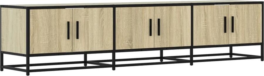 VidaXL Tv-meubel 180x35x41 cm bewerkt hout sonoma eikenkleurig