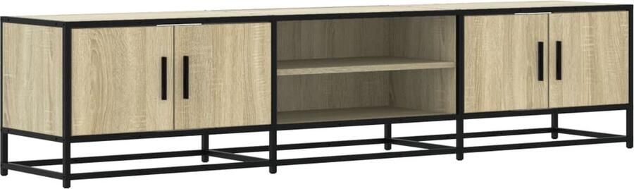 VidaXL Tv-meubel 180x35x41 cm bewerkt hout sonoma eikenkleurig